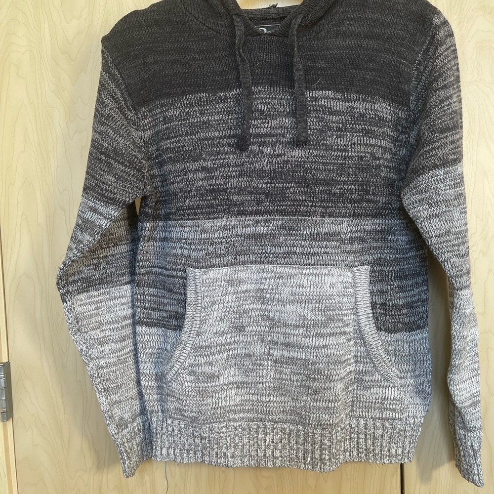 Retrofit Charcoal Knit Hoodie